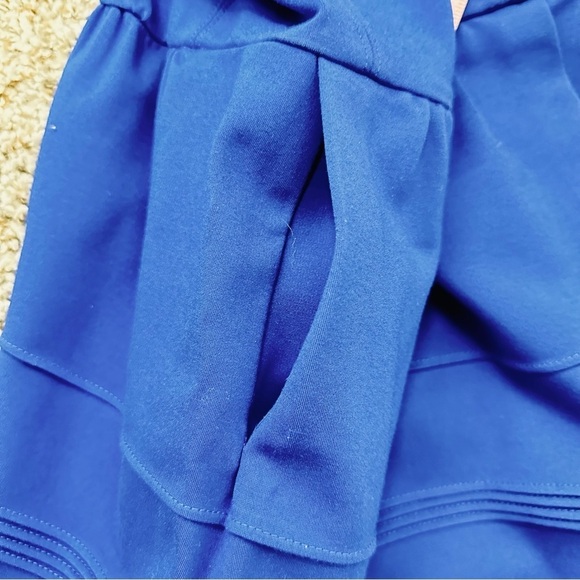 Madewell Silhouette Ponte Sleeveless Mini Dress M Cobalt Blue - Picture 10 of 12